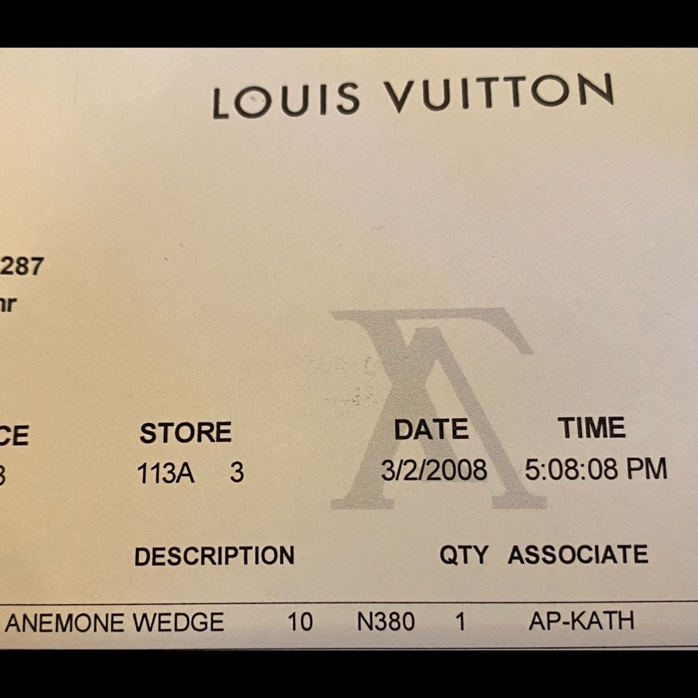 Authentic Louis Vuitton Anemone Wedge size 38 - Picture 7 of 7